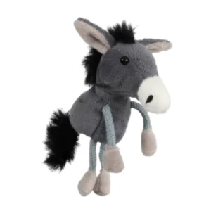 Donkey Finger Puppet on a white background
