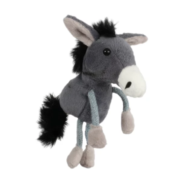 Donkey Finger Puppet on a white background