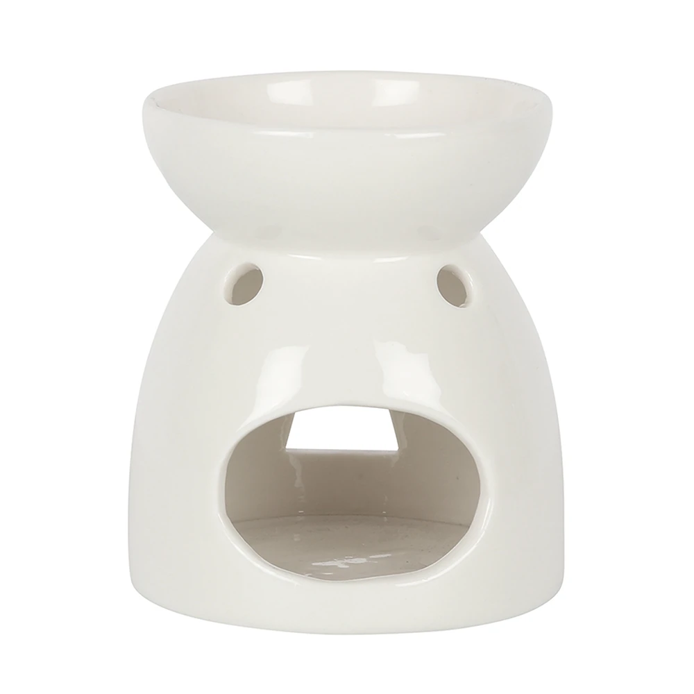 angel oil burner back on white background